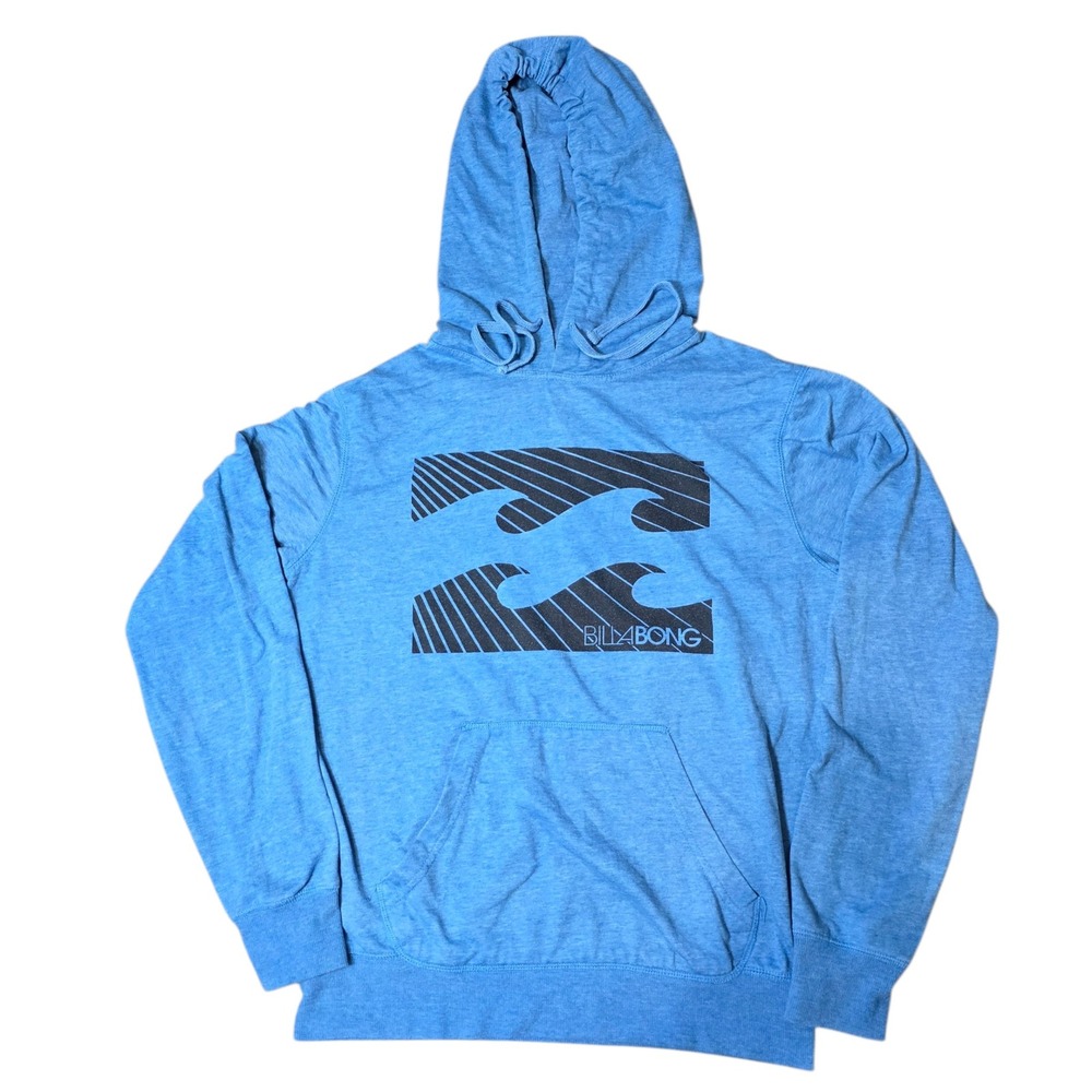 Billabong Pullover‎ Hoodie Blue Graphic Surf Skate Casual Mens Size S